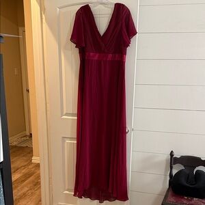 Amazon Elegant Red Maxi Dress